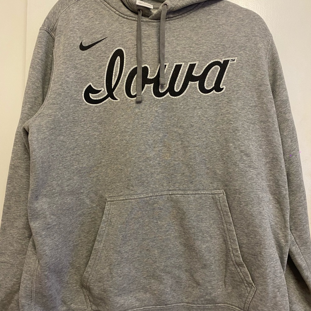 Nike Iowa Men's Gray Hoodie